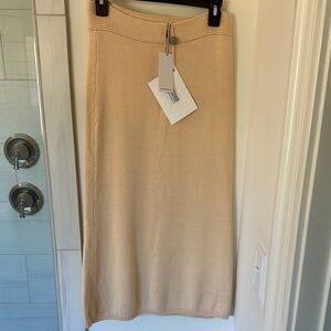 Equipment - Beige Knit Skirt
